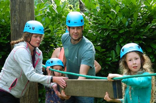 Family activity session at Taz