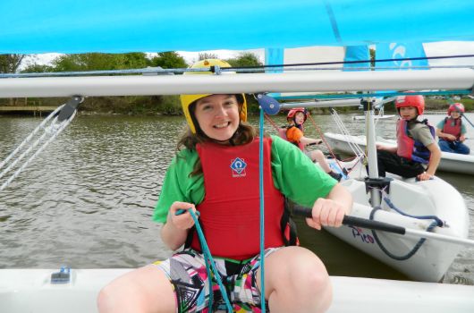 Sailing girl