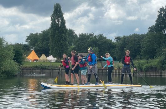 Paddleboarding at Thames Young Mariners
