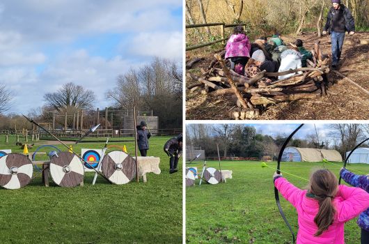 Archery with children