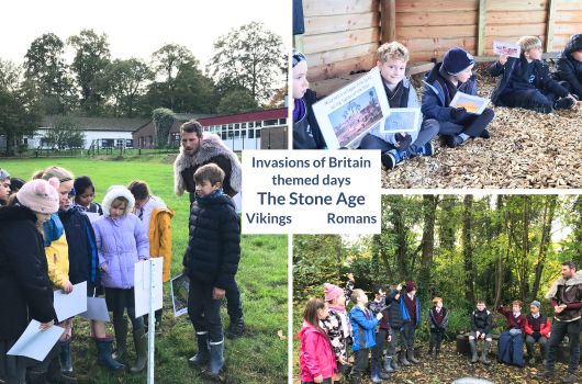 History experience at schools with children learning